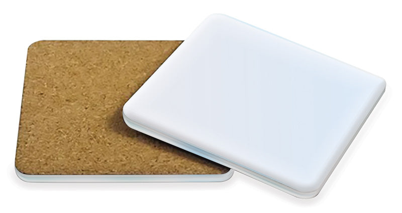 Coaster Square Sub Acrylic with Cork – main view