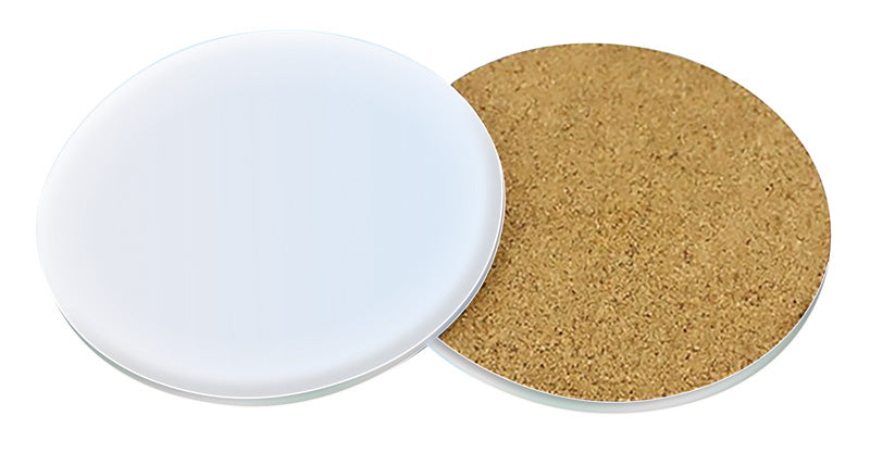 Coaster Round Acrylic W Cork