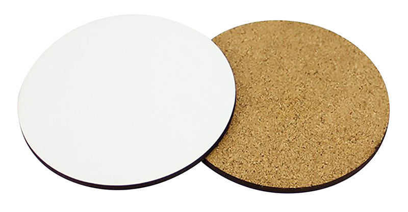 Coaster Round SUB MDF W Cork