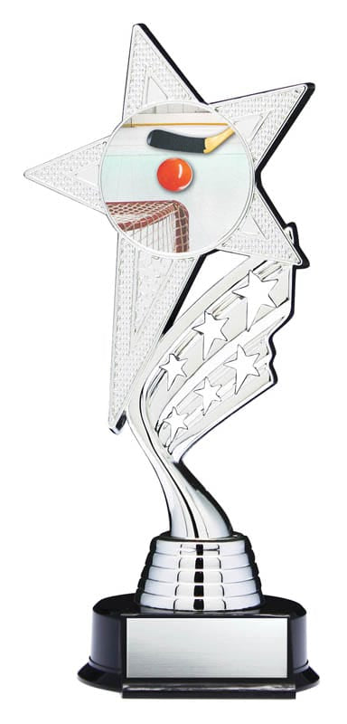 Helix Series Ball Hockey Trophy with Stars, 8 1/2