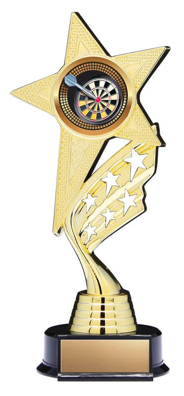 Helix Series Darts Trophy with Stars, 8 1/2