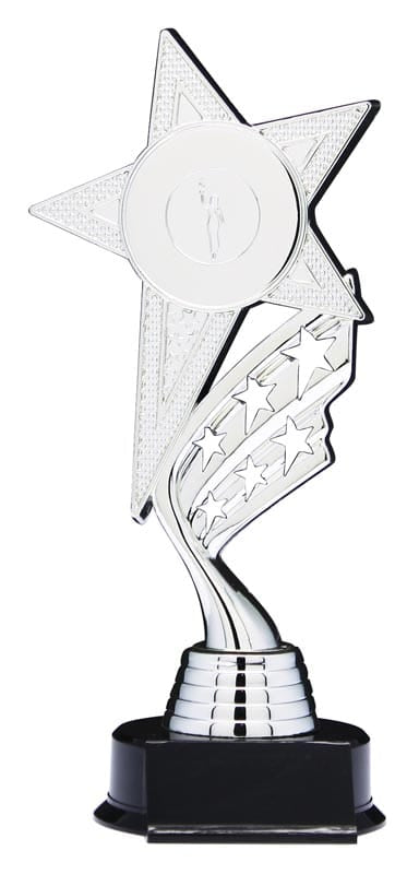 Helix Series Insert Holder Trophy with Stars, 8 1/2