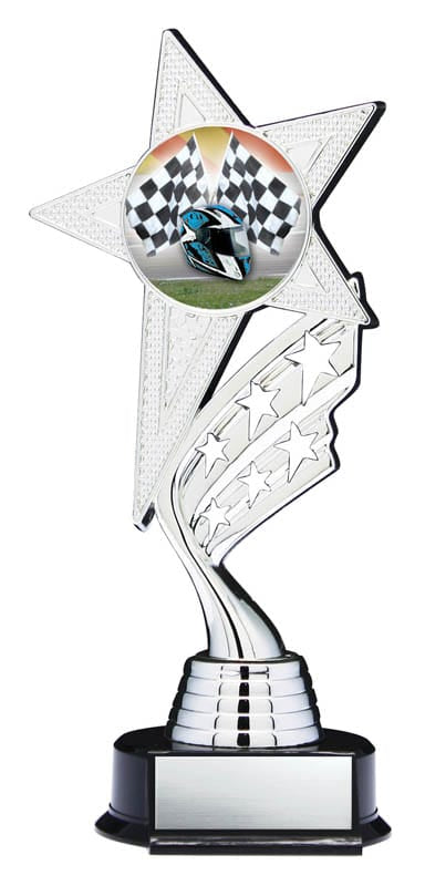 Helix Series Racing Trophy with Stars, 8 1/2