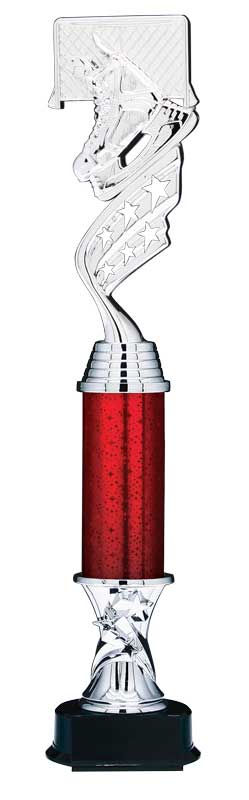 Helix Silver Hockey Trophy with Star Riser, 15