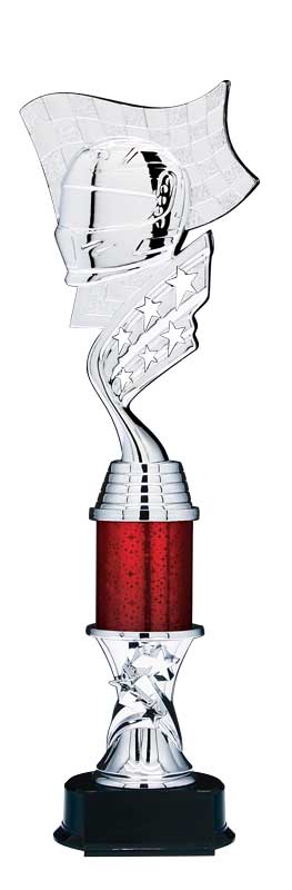 Helix Silver Motorsports Trophy with Star Riser, 13