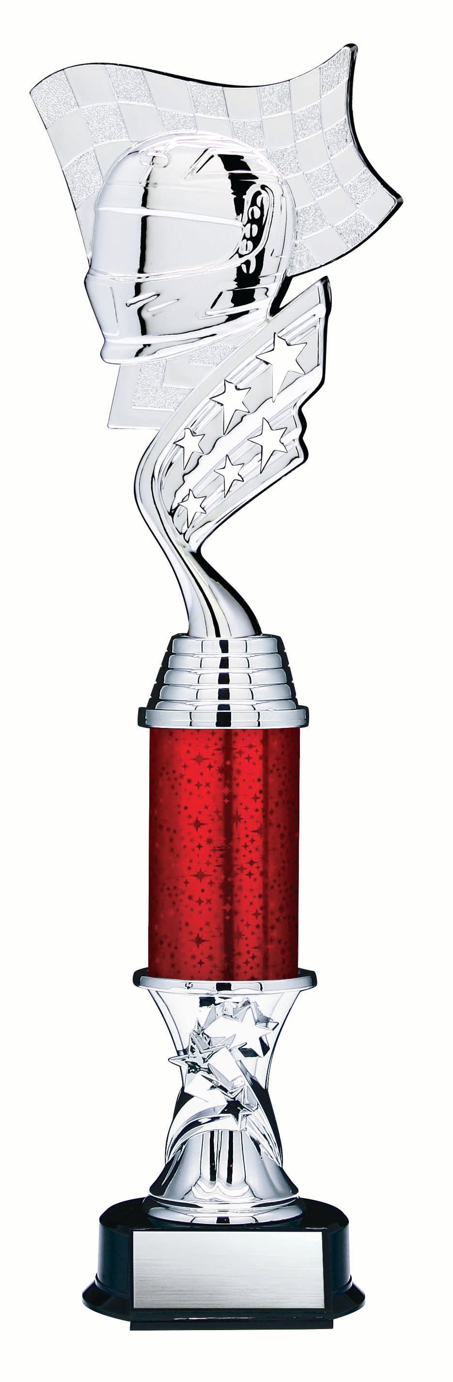 Helix Silver Motorsports Trophy with Star Riser, 14