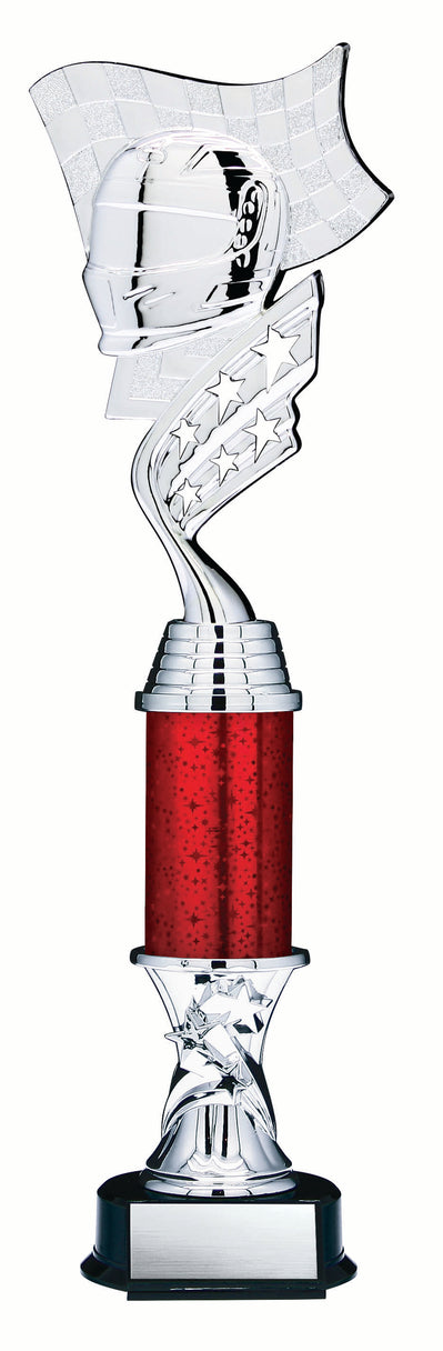 Helix Silver Motorsports Trophy with Star Riser, 14