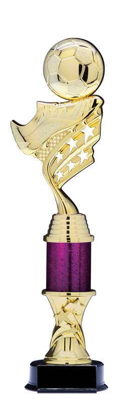 Helix Soccer Trophy with Star Riser, 13