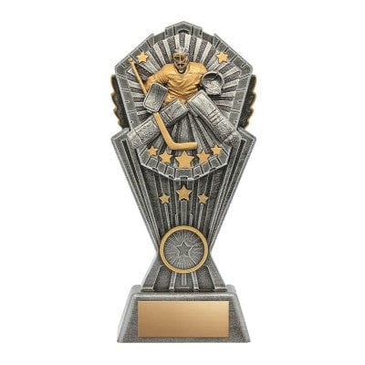 Hockey Cosmos resin Goalie trophy 4 3/4–8 inch