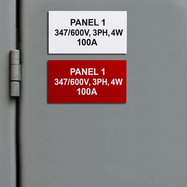 Industrial Laser Engraved Lamicoid Plates 1–4 inch