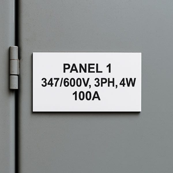 Industrial Laser-Engraved Lamacoid Plates (A4182) – SGA Grp