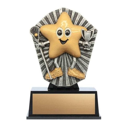 Lacrosse Trophy - Little Star - 4 sizes (A6202) 4 3/4