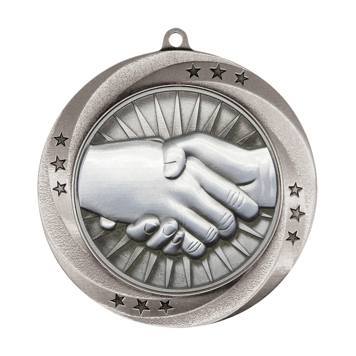 Matrix Series Handshake Medal, 2 3/4