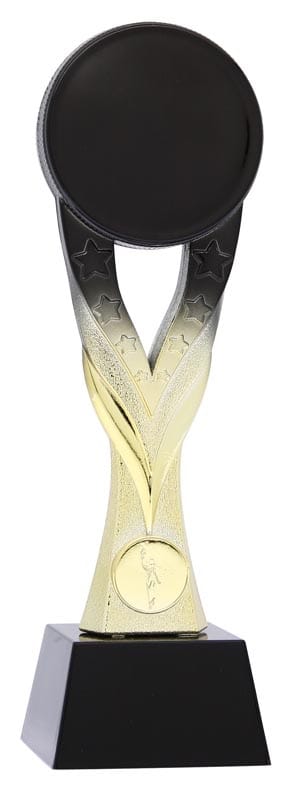 Meridian Hockey Fusion Black/Bright Gold Resin Award 10 1/4