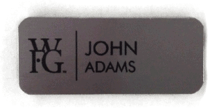 Metal Name Tag Name tags SGA Signs