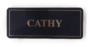 Metal Name Tag Name tags SGA Signs