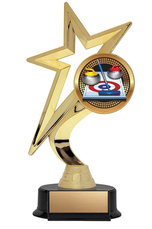 Meteor Series Curling Trophy, 7 1/2