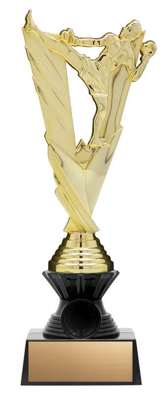 Mma Figure on Black Riser, Victory Series, Gold, 10 1/2