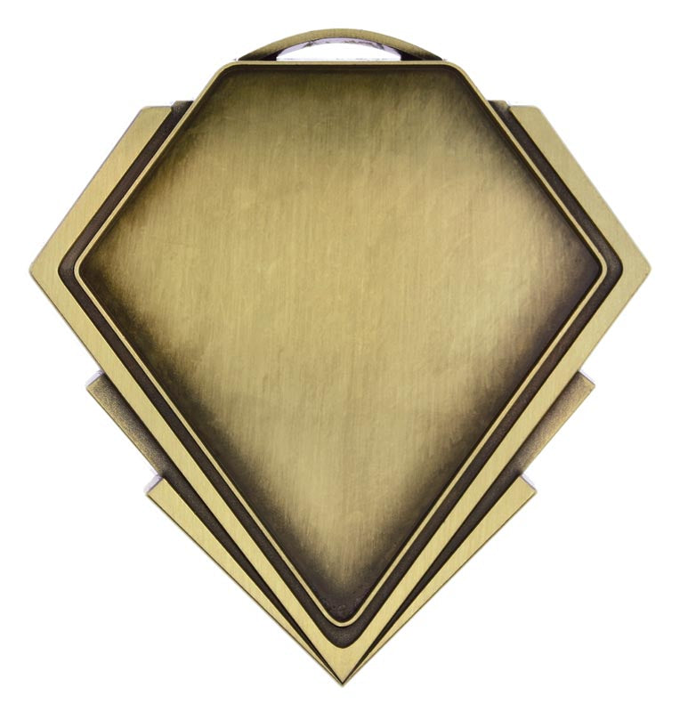 Insert Medal Diamond, Antique Gold – main view