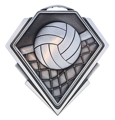 Diamond Series Volleyball Medal – view 3