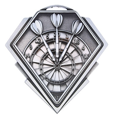 Diamond Series Darts Medal – view 3