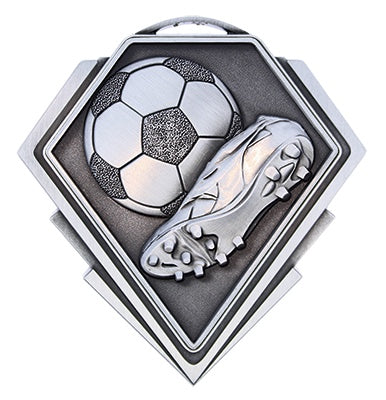 Diamond Series Soccer Medal – view 3