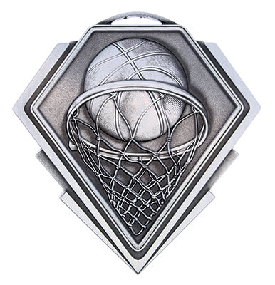 Diamond Series Basketball Medal – view 3