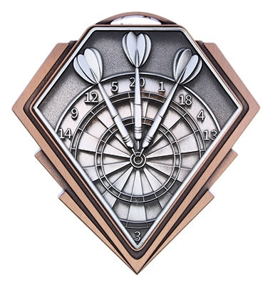 Diamond Series Darts Medal – view 4