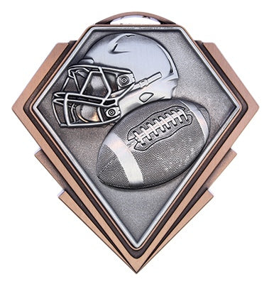 Diamond Series Football Medal – view 4