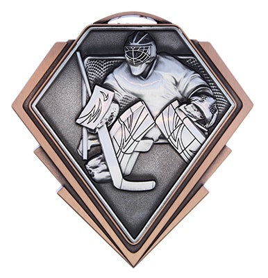 Diamond Series Hockey Goalie Medal – view 4