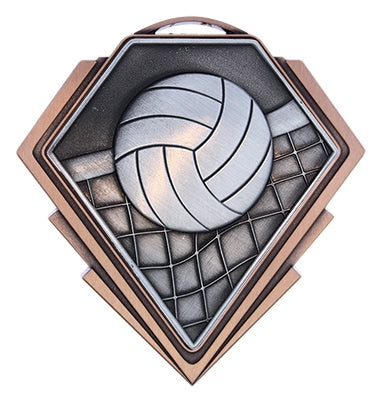 Diamond Series Volleyball Medal – view 4
