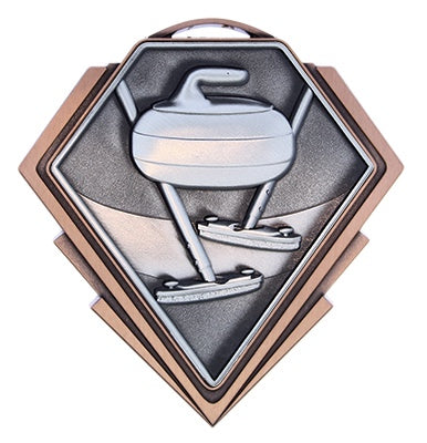 Diamond Series Curling Medal – view 4