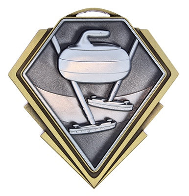 Diamond Series Curling Medal – main view
