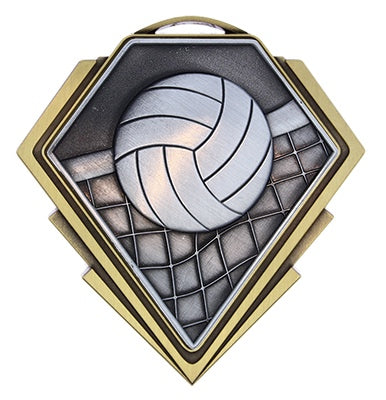 Diamond Series Volleyball Medal – main view