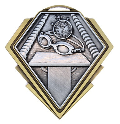 Diamond Series Swimming Medal – main view