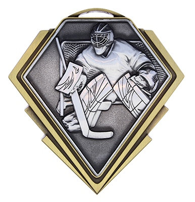 Diamond Series Hockey Goalie Medal – main view