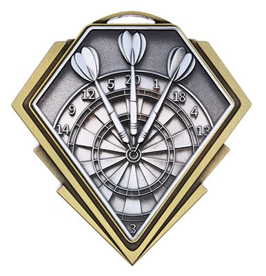 Diamond Series Darts Medal – main view