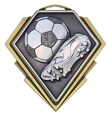 Diamond Series Soccer Medal – main view