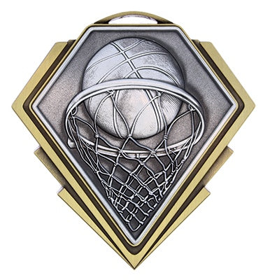 Diamond Series Basketball Medal – main view