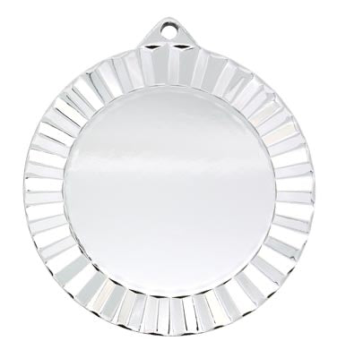 Sunburst Insert Medal with Bright Plated Finish, 2.75