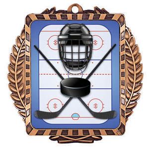 Lynx II Hockey Medal 3.5in x 3.5in - Bronze
