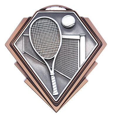Diamond Series Tennis Medal – view 4