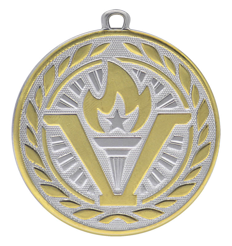 Victory 2-Tone Medal 2 1/8