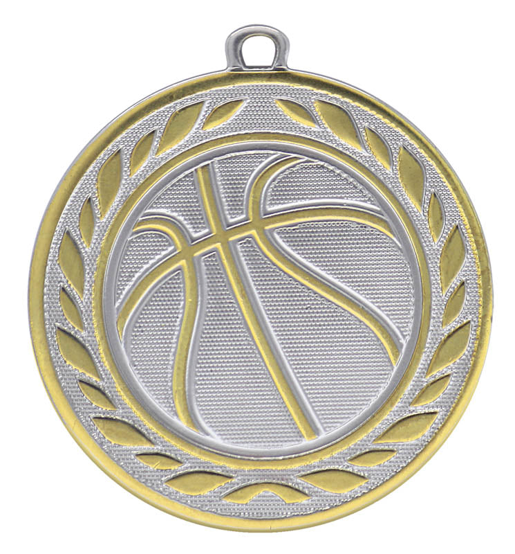 Basketball 2-Tone Medal 2 1/8