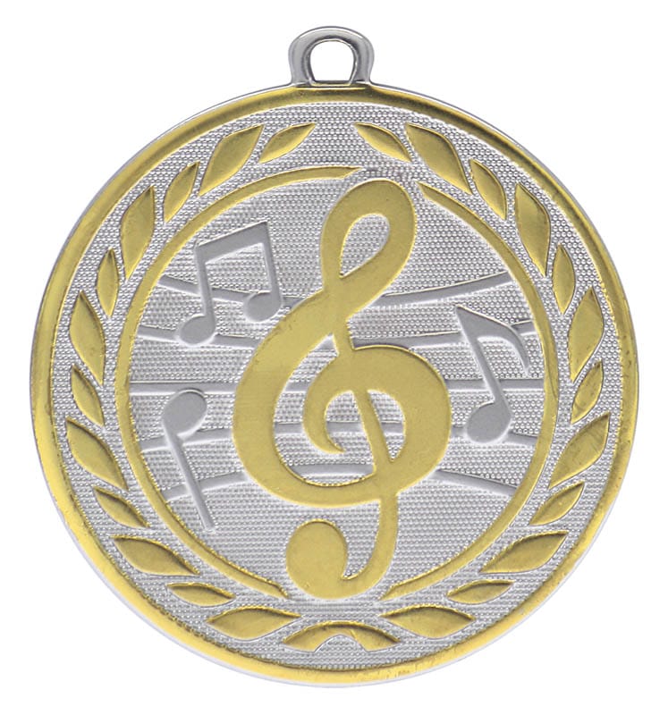 Music 2-Tone Medal 2 1/8