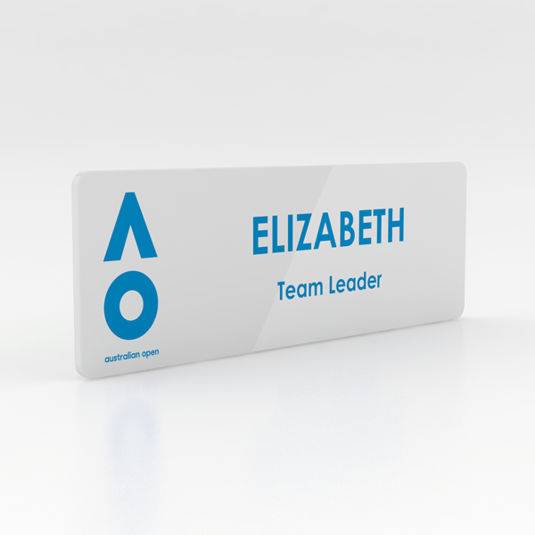 Name Tag Pre-cut Fibre plastic - 1 side Name tags SGA Signs