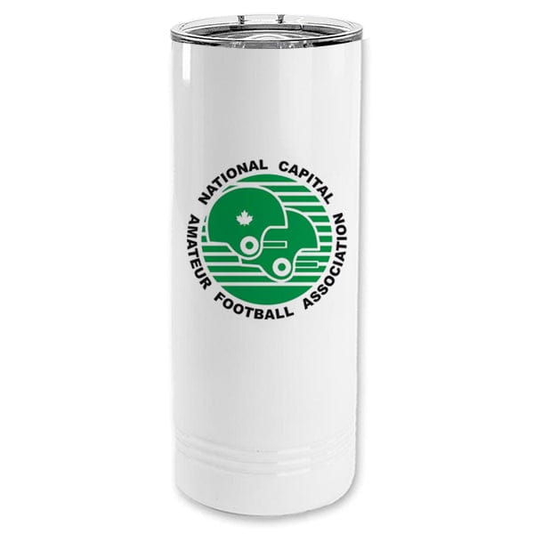 NCAFA Polar Camel 22 oz. white Skinny Tumbler with Slider Lid