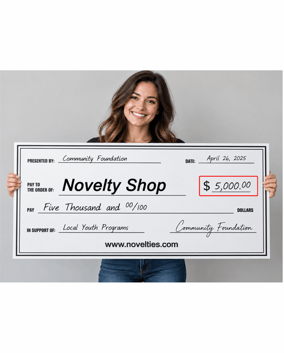 Novelty Check - Personalised 36x18 inch Signs SGA Grp