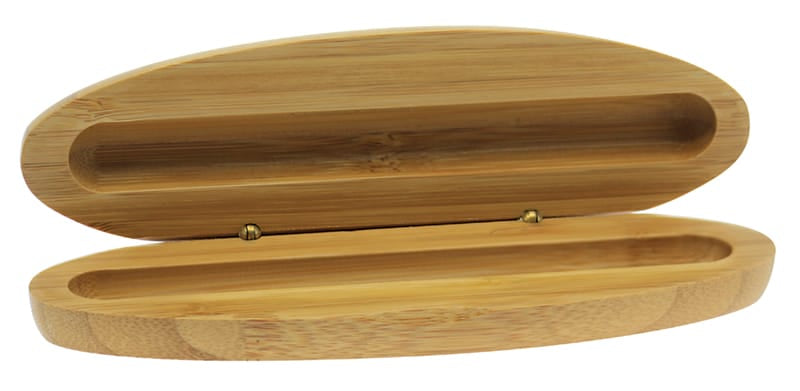 Oval Single Pen Box, Bamboo Pen Pouch Caldwell Recognition