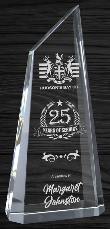 Paramount Crystal Award 7 7/8
